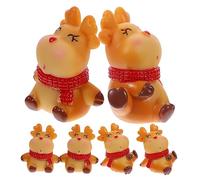 Toyvian 6pièces Figurines De Cerfs Décoratives Pour Modèles De Renne Pour Décoration De Et Intérieur