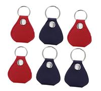 Toyvian 6pièces Porte-médiator pour Guitare Sac pour Médiator Support pour Doigt De Médiator Porte-clés Compact Fermeture Hermétique