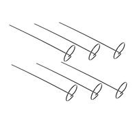 Toyvian 6pièces Support pour Plantes Et Rotin Vert Lot de Supports pour Tiges De Plantes Grimpantes Et Clôture De Jardin