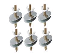 Toyvian 6pièces Vis Et Écrous De Fixation pour Cages à Oiseaux Vis pour Perchoirs Et Mangeoires Kit De De avec Rondelles Fournitures pour Cages à Oiseaux