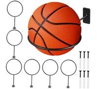 Toyvian 7 Pièces Support de Rangement Mural pour Ballons de Supports de Balles Compacte pour Basketball Football et Volleyball pour Garage et Salle de Sport