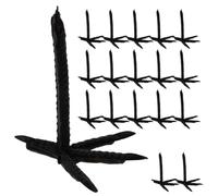 Toyvian 70 Pièces Pattes de Corbeau D'imitation en Plastique Noir | Composants du Corbeau, Finition Texturée, Installation Facile sans Outils, Réutilisable pour Bases et DIY