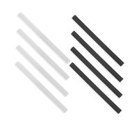 Toyvian 8 pièces Bande de Bord pour Pelle à Poussière Plastique Accessoires de Remplacement pour Lèvre de Pelle Strips Souples et Facile à Installer pour Nettoyage