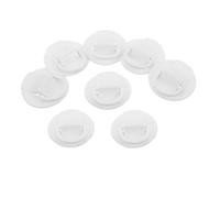 Toyvian 8 Pièces Boucle de Corde serrée à la Planche Boucle de Paddleboard Pince de bouée à Anneaux en d pour remorques de Kayak Plastique PVC Blanche