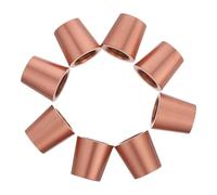 Toyvian 8 pièces Brass Table Feet Conical Wood Cutting Board Riser for Display Tray and Jewelry Box Stable Antiskid Decorative Legs