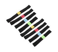 Toyvian 8 Pièces Drum Cymbal Mute Pads Elastic Belt For Quiet Practice Noise Reduction Compatible With Cymbals Silent Drum Set Accessories