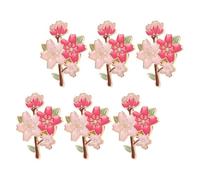 Toyvian 8 Pièces Épingle Fleur de Cerisier Rose en Alliage de Zinc Résistante aux Rayures et Déformations, Épingle Mignonne pour Paquet à Dos, pour Fêtes Printanières et Occasions Festives