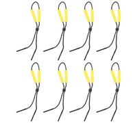 Toyvian 8 Pièces Lanière pour Lunettes de Sport Flottante, Flotteurs | Corde de Fixation pour Lunettes de Natation, Polyester et Mousse, Jaune, Usage Sportif, Diverses Activités