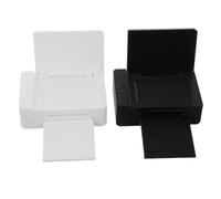 Toyvian 8 Pièces Miniature Dollhouse Office Printer Set Plastic Tiny Electronics for Role Playing Realistic Small Desk Accessories for Creative Play