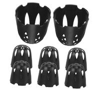 Toyvian 8 pièces Paniers à Mailles pour Pot de Fleur Panier Drainage Bonsai Filtre Drainant Plastique Résistant Anti-Perte de Terre pour Pots Fleurs Extérieur et Intérieur