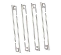 Toyvian 8 Pièces Piquets de Acier Inoxydable Lot de Piques pour Camping Sécurisation de Tentes Structures Extérieures