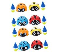 Toyvian 8 Pièces Toupie Jouet Jouets Gyroscopiques pour Enfants Jouets Tournants Jouet Gyroscopique pour Enfants Haut pour Enfant Hauts pour Enfants Haut Bébé Plastique Auto Faire Tourner