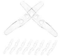 Toyvian 8 pièces Transparent Blinds Cord Retainers Plastic Roller Curtain Cleats for Window Cord Management Easy Installation and Space Saving