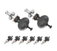 Toyvian 8 Pièces Ukulele Tuning Pegs Set Metal Straight Rod Design With Anti-slip Round Knobs For Precise Acoustic String Replacement Comfortable Grip For Beginners And Pros