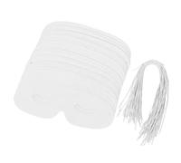 Toyvian 80 Masques De Mascarade Blancs Vierges Pour Bricolage - Masques En Papier Non Peints Avec Cordes Élastiques Pour Cosplay De Fête D'Halloween Décorations De Mascarade Pour