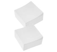 Toyvian 800 Pièces Bloc de Papier Mémo Quadrillé Blanc Non Adhésif pour | Papier Lisse, Écriture Nette, Format Cube Pratique, pour Rappels, Croquis, Usage au Bureau à Domicile