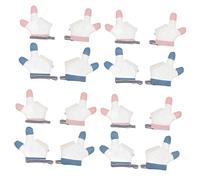 Toyvian 8paires Gants Anti-sucement Pour Mitaines Respirantes Ajustable Anti-grattage Pour Nourrissons Accessoires De Dentition à Textures Variées