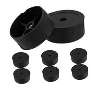 Toyvian 8pièces Bouchons De Remplacement pour Arbre à Chat Accessoires pour Griffoirs Bouchons Plastique Noir pour Réparation De Griffoir Poteau De Remplacement pour Arbre à Chat