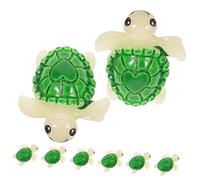 Toyvian 8pièces Figurine De Tortue Résine Décoration Décorative pour Maison Ornement pour Aquarium