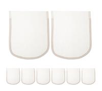 Toyvian 8pièces Filet de Fermeture Dentelle pour Confection de Perruques Base de Filet pour Bonnet de Perruque Fournitures DIY