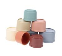 Toyvian 8pièces Gobelets Empilables Jouet Apprentissage Précoce pour Garçon Fille Garçons Et Filles avec Gobelets Empilables pour Éduquer Et Compter