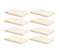 Toyvian 8pièces Serviettes Coton Pour Bébés Lot De Mousseline Double Couche Ultra-absorbant Et Doux Pour Éponge Nourriture Et De Naissance