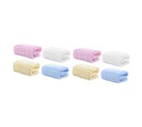 Toyvian 8pièces Serviettes Coton Pour Garçon Fille Lingettes Absorbantes Multicolores Pour Larmes Et Écoulements Douces Et Confortables Pour Peau Sensible Des Nourrissons Pratique Et