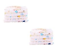 Toyvian 8pièces Serviettes De Nourriture Coton Pur Couches Lingettes Lavables Et Douces Pour Idéales Pour Éponge Et Hygiène Motifs Variés