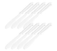 Toyvian 8pièces Spatule Applicatrice de Masque Lot de Outils de Beauté pour Mélange et Application Cuillère Cosmétique Transparente sans Poils pour Soins Faciaux et Corps