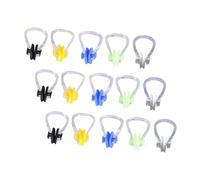 Toyvian 9 Pièces Silicone Nose Clips for Swimming Set Nose Plugs for Adults and Comfortable Ergonomic Fit and Training