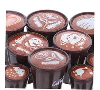 Toyvian 90 Pièces Miniature Resin Cups Japanese Dollhouse Latte Art Mugs with Heart Panda Cat Patterns for Kitchen and Party Decorations