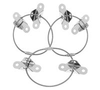 Toyvian 9ensembles Système De Sécurisation De Meubles Kit De Murale Anti-tip Pour Ancrages Acier Inoxydable Prévention Des Chutes De Meubles Pour Bibliothèques Armoires Et