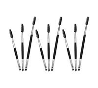 Toyvian 9pièces Brosse Sourcils Femme Biseautée avec Goupillon Kit Double Embout pour Remplissage et Structuration des Sourcils Outil de Maquillage Précis