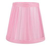 Toyvian Abat-jour cylindrique en tissu rose pour lampe E27 couvercle de lampe de table vintage protection contre la surchauffe couverture lumineuse intérieure pour salon et bureau