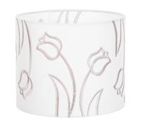 Toyvian Abat-Jour en Tissu Blanc Tc Droit pour Lampe de Chevet, Diamètre 2,8 CM, Fixation Araignée, Abat-Jour Tissé Polyvalent pour Lampe de Table et Lampadaire, Éclairage D’Ambiance Doux