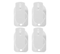 Toyvian ABS pour Haut-parleurs Blanc 4 Pièces Support Mural | Optimisation de L’espace, Intégration Discrète, pour Enceintes Bibliothèque et Écoute Près du Bureau