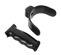Toyvian Accessoire de Béquille D’avant-bras en Plastique Noir, Modèle | Poignée et Appui Coude Ergonomiques, Surface Antidérapante, Diamètre 22mm et Tube 19mm