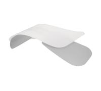 Toyvian Accessoires de Plaque de recouvrement visière Chapeau de Soleil UV Chapeau Femmes Chapeaux de Soleil Bord Plastique Blanche
