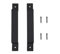 Toyvian Acier au Carbone Poignée Coulissante Noir Robuste 2 Pièces | Usage pour Porte de Poche et Clôture, Finition Antique, Entretien Minimal, Décor Classique Européen Rétro