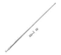 Toyvian Acier Inoxydable Tige Télescopique, Argenté pour Stores de | Fenêtres Difficiles D’accès et Toits, Construction Télescopique, Prise Ergonomique, Installation Facile, Lot Unique