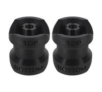 Toyvian Adaptateur de Transfert Étanche pour Flacon de Shampoing et Distributeur de Savonnette, Lot de 2 Pièces en Plastique Noir, Outil de Remplissage Liquide Manuel pour Usage