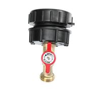 Toyvian Adaptateur Robinet IBC Laiton pour Tonneaux Sortie Filetage Fin vers Accessoire Cuve Barrel Rapide Sécurisée pour Réservoirs Eau