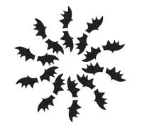 Toyvian Ailes De Chauve-souris Soi-même 50 Pièces Petite Taille Noir Décorations Halloween Accessoires Vestimentaires Fête Cheveux Chaussures