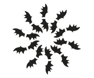 Toyvian Ailes De Chauve-souris Soi-même 50 Pièces Petite Taille Noir Décorations Halloween Accessoires Vestimentaires Fête Cheveux Chaussures