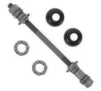 Toyvian Alliage de Titane Axe Arrière 180mm de Vélo de Montagne | Roulement à Billes pour Moyeu, Filetage Profond, Lot avec 2 Supports et 2 Coupelles, Atelier Maison