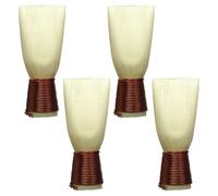 Toyvian Anches Suona Naturelles en Lot de 4 Grandes Tailles Accessoires D’Introduction pour Instrument Suona Compatibles Souffle Ajustable et Usage Musical Traditionnel