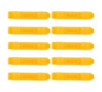 Toyvian Anneaux Correcteurs pour Pattes de Poussins en PVC Jaune, Bandes de Jambe Faciles à Utiliser, Confortables, Lot de 10 pour Poulets et Oiseaux