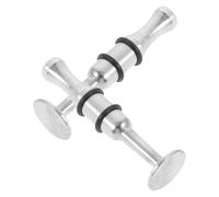 Toyvian Appareil D'entraînement Force Buccale pour Cornet et Clarinette, 2 Pcs, Métal Argenté, Portable et Multifonction, pour Débutants et Professionnels