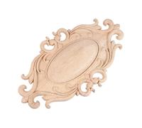 Toyvian Applique Bois Sculpté Européen Décoratif pour Porte Motif Coin Bois Massif Facile à Poser Accessoire Mural Polyvalent pour Ameublement et Rénovation Intérieure