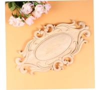 Toyvian Applique Bois Sculpté Européen Décorative Solide et Facile à Poser pour Portes Murs et Meubles Personnalisable pour Décoration Intérieure